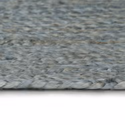 vidaXL Handmade Rug Jute Round 120cm Olive Green Room Floor Protector Carpet - Additional view 3