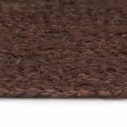 vidaXL Handmade Rug Jute Round 90cm Brown Home Room Floor Protector Carpet - Additional view 4