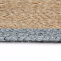 vidaXL Handmade Rug Jute with Olive Green Border 150cm Floor Protector Carpet - Additional view 2