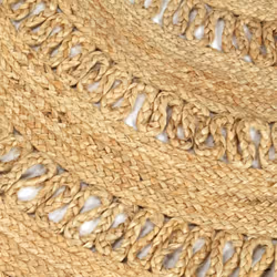 vidaXL Handmade Rug Braided Jute 120cm Home Area Floor Protective Carpet Mat - Additional view 4