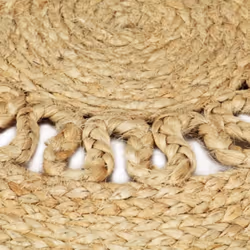 vidaXL Handmade Rug Braided Jute 150cm Home Room Floor Protector Carpet Mat