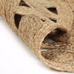 vidaXL Handmade Rug Braided Jute 120cm Home Area Floor Protective Carpet Mat