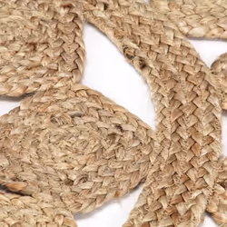 vidaXL Handmade Rug Braided Jute 150cm Home Room Floor Protector Carpet Mat