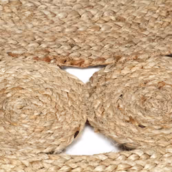 vidaXL Handmade Rug Braided Jute 90cm Home Room Floor Protector Carpet Mat - Additional view 5