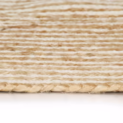 vidaXL Handmade Rug Jute with Spiral Design White 120cm Home Floor Carpet Mat - Additional view 4