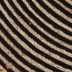vidaXL Handmade Rug Jute with Spiral Design Living Room Floor Carpet Floor Mat - 150 cm