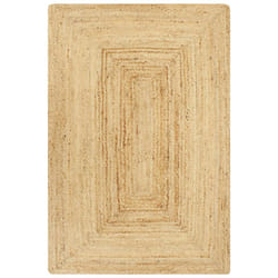 vidaXL Handmade Rug Jute Natural 160x230cm Home Room Flooring Area Carpet Mat