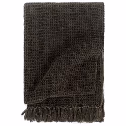 vidaXL Throw Cotton Warm Bed Sofa Armrest Couch Blanket Multi Sizes&Colours - anthracite, 160 x 210 cm