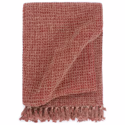vidaXL Throw Cotton Warm Bed Sofa Armrest Couch Blanket Multi Sizes&Colours - burgundy, 220 x 250 cm
