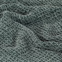 vidaXL Throw Cotton 125x150cm Dark Green Warm Bed Sofa Chair Couch Blanket