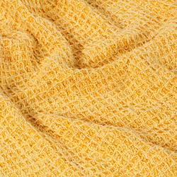 vidaXL Throw Cotton Warm Bed Sofa Armrest Couch Blanket Multi Sizes&Colours - mustard yellow, 125 x 150 cm
