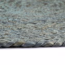 Placemats 6 pcs Plain Olive Green 38 cm Round Jute - Additional view 3