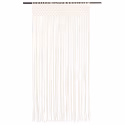 vidaXL Macrame Curtain Cotton Bedroom Window Drape Translucent  Background