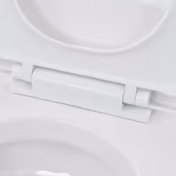 vidaXL Wall-Hung Toilet with Concealed Cistern Ceramic White Bathroom Fixture - Additional view 8