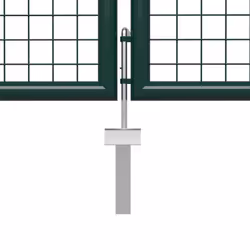 vidaXL Garden Gate Lawn Fence Door Mesh Patio Outdoor Gate Galvanised Steel - green, 400 x 200 cm