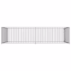 vidaXL Outdoor Dog Kennel Heavy-duty Lockable Latch System Puppy Cage House