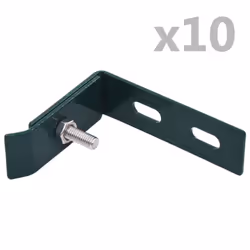 vidaXL Wall Corner Connector 10 Sets Green Elbow Fence Accessory Connection