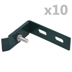 vidaXL Wall Corner Connector 10 Sets Green Elbow Fence Accessory Connection