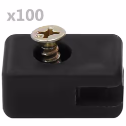 vidaXL Garden Fence Wire Holder with Screw 100 Sets Anthracite Tension Screw