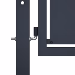 vidaXL Garden Gate Steel Anthracite Outdoor Fence Doors Patio Gate Multi Sizes - 300 x 150 cm