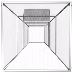 vidaXL Chicken Coop 9x1x1.5m Galvanised Steel Hen House Poultry Hutch Run Nest