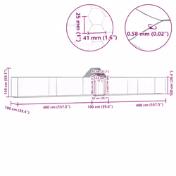 vidaXL Chicken Coop 9x1x1.5m Galvanised Steel Hen House Poultry Hutch Run Nest