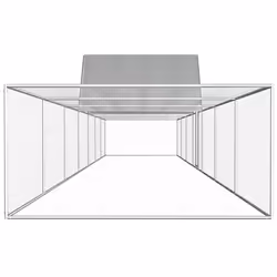 vidaXL Chicken Coop 14x2x2m Galvanised Steel Hen House Poultry Hutch Run Nest