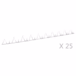 vidaXL 25x Wall Spikes Steel 1 m Fence Wall Spike Security Anti-climb Spike
