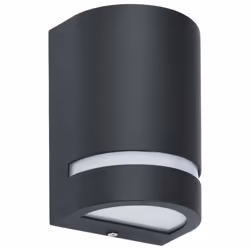 vidaXL 2x Outdoor Wall Lights 35W Black Half-round Garden Patio Lighting Lamp