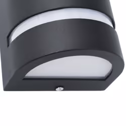 vidaXL 2x Outdoor Wall Lights 35W Black Half-round Garden Patio Lighting Lamp - Additional view 4