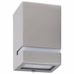 vidaXL 2x Outdoor Wall Lights 35W Silver Rectangular Garden Lighting Lamp