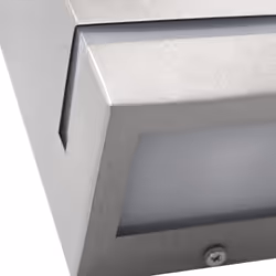 vidaXL 2x Outdoor Wall Lights 35W Silver Rectangular Garden Lighting Lamp - Additional view 4