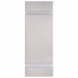 vidaXL 2x Outdoor Wall Lights 35W Silver Rectangular Garden Lighting Lamp