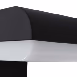 vidaXL Outdoor LED Wall Light 9W Black Oval Garden Patio Lighting Fixture Lamp - Additional view 4