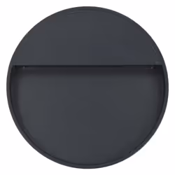 vidaXL Outdoor LED Wall Lights Garden Lighting Pathway Lamp 3W Black 2 pcs - round