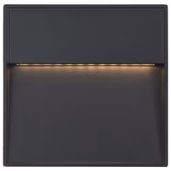 vidaXL 2x Outdoor LED Wall Lights 3W Black Square Garden Patio Lighting Lamp - Additional view 3