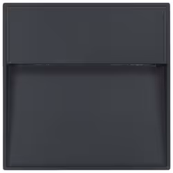 vidaXL 2x Outdoor LED Wall Lights 3W Black Square Garden Patio Lighting Lamp - Additional view 4