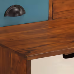vidaXL Solid Acacia Wood Writing Desk Home Office Computer Table Workstation