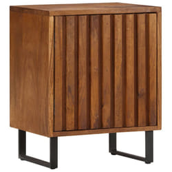 vidaXL Solid Mango Wood Bedside Cabinet Bedroom Nightstand Side Table Unit