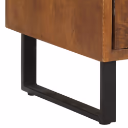 vidaXL Solid Mango Wood Bedside Cabinet Bedroom Nightstand Side Table Unit - Additional view 4