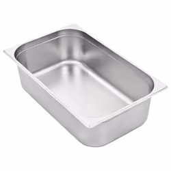 vidaXL 2x Gastronorm Containers GN 1/1 150mm Stainless Steel Stackable Tray
