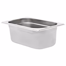 vidaXL 8x Gastronorm Containers GN 1/4 100mm Stainless Steel Stackable Tray