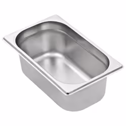 vidaXL 8x Gastronorm Containers GN 1/4 100mm Stainless Steel Stackable Tray