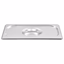 vidaXL 8x Pan Lids Stainless Steel Cooking Tray Guard Cover Set Multi Models - 265 x 162 mm - Additional view 2