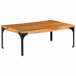 vidaXL Coffee Table Solid Reclaimed Wood Living Room Tea Side Telephone Stand - Additional view 10