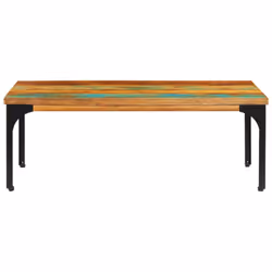 vidaXL Coffee Table Solid Reclaimed Wood Living Room Tea Side Telephone Stand