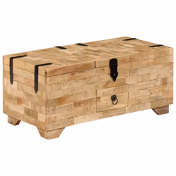 vidaXL Solid Mango Wood Coffee Table 80x40x35cm Home Tea Side Telephone Stand