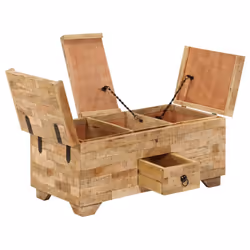 vidaXL Solid Mango Wood Coffee Table 80x40x35cm Home Tea Side Telephone Stand
