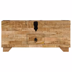 vidaXL Solid Mango Wood Coffee Table 80x40x35cm Home Tea Side Telephone Stand - Additional view 5