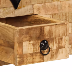 vidaXL Solid Mango Wood Coffee Table 80x40x35cm Home Tea Side Telephone Stand - Additional view 7
